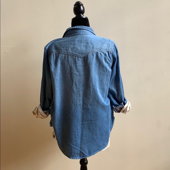 NWOT Western Button Down { Jean } - Picture 8 of 8